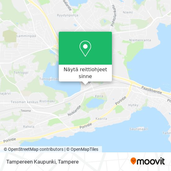 Tampereen Kaupunki kartta