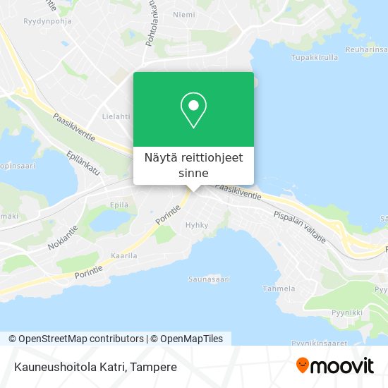 Kauneushoitola Katri kartta