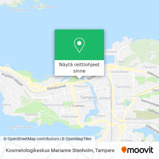 Kosmetologikeskus Marianne Stenholm kartta