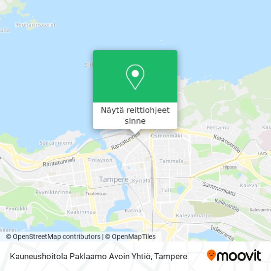 Kauneushoitola Paklaamo Avoin Yhtiö kartta