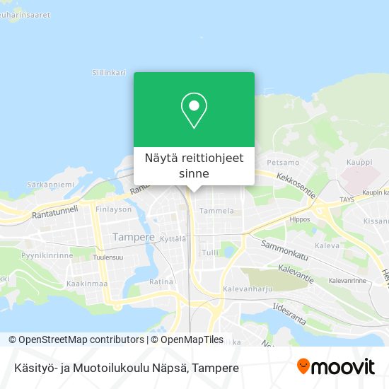 Käsityö- ja Muotoilukoulu Näpsä kartta