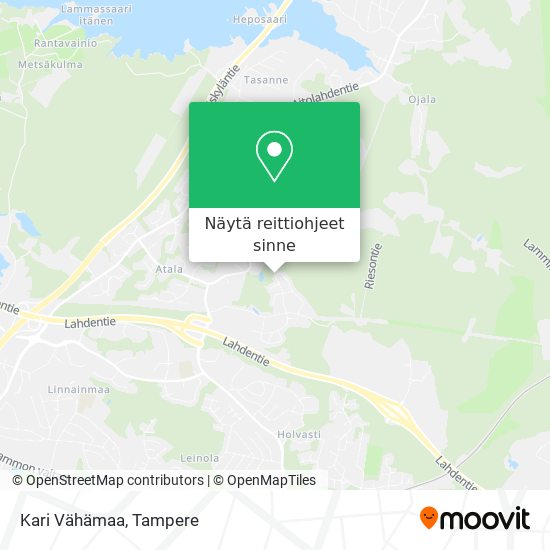 Kari Vähämaa kartta