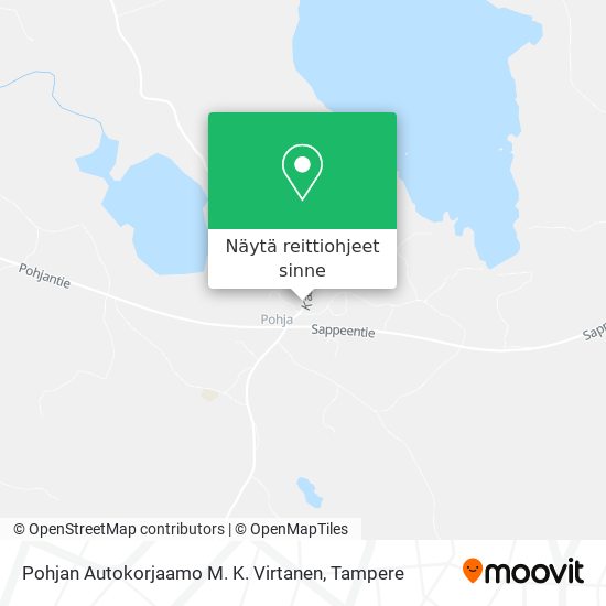 Pohjan Autokorjaamo M. K. Virtanen kartta