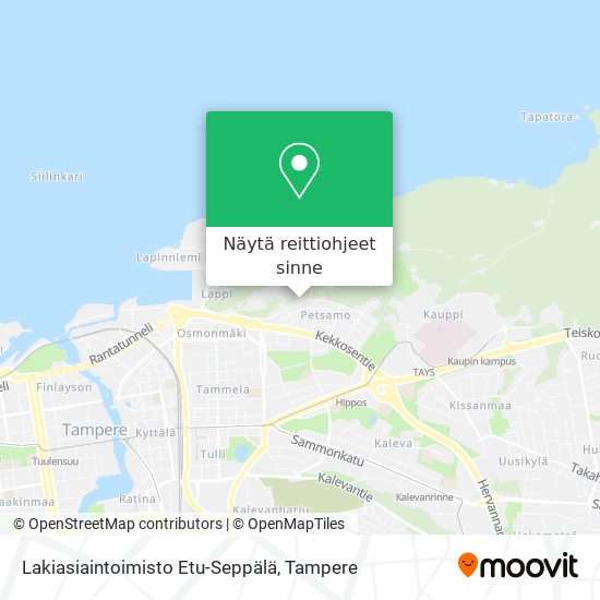 Lakiasiaintoimisto Etu-Seppälä kartta