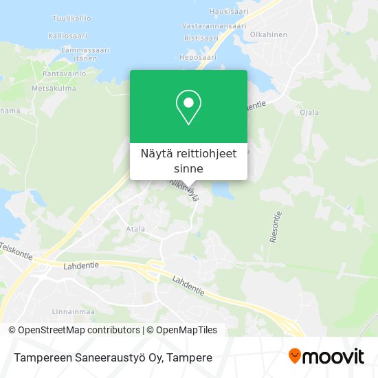 Tampereen Saneeraustyö Oy kartta