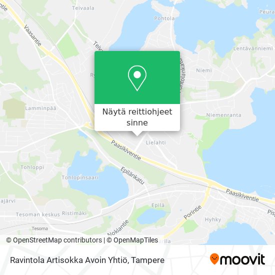 Ravintola Artisokka Avoin Yhtiö kartta