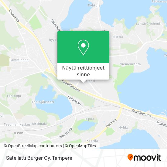 Satelliitti Burger Oy kartta