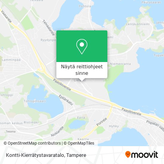 Kontti-Kierrätystavaratalo kartta