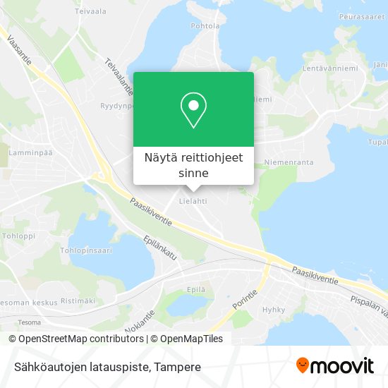 Sähköautojen latauspiste kartta