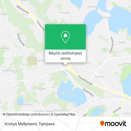 Kivityö Myllyniemi kartta