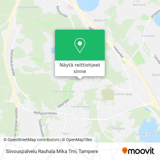 Siivouspalvelu Rauhala Mika Tmi kartta