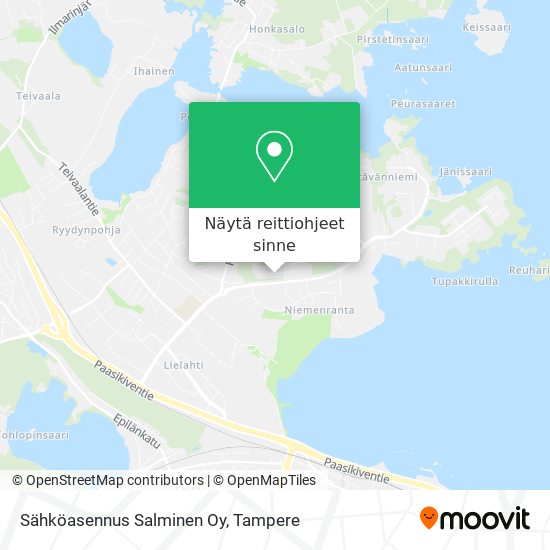 Sähköasennus Salminen Oy kartta