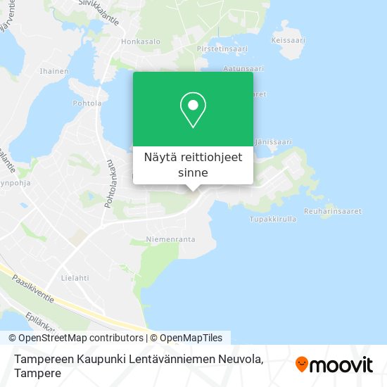 Tampereen Kaupunki Lentävänniemen Neuvola kartta