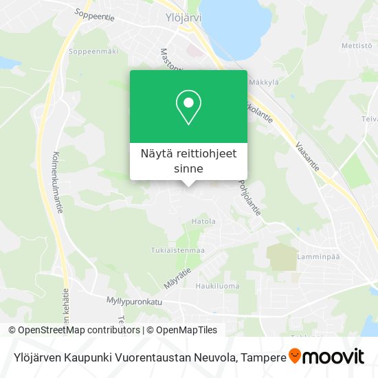 Ylöjärven Kaupunki Vuorentaustan Neuvola kartta