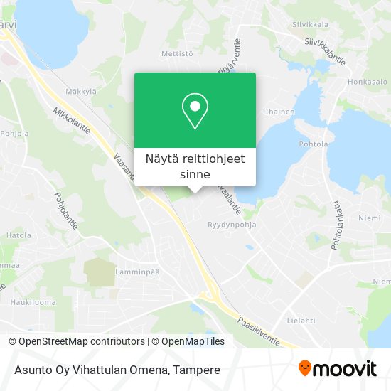 Asunto Oy Vihattulan Omena kartta