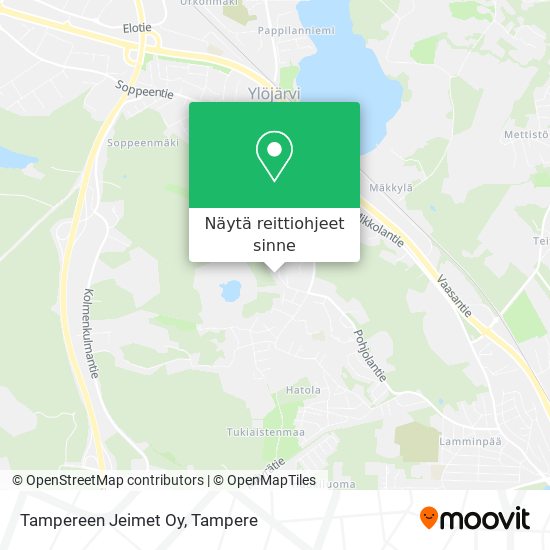 Tampereen Jeimet Oy kartta