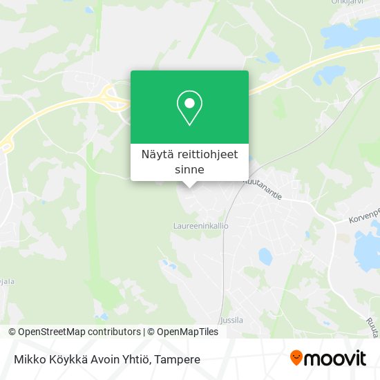 Mikko Köykkä Avoin Yhtiö kartta