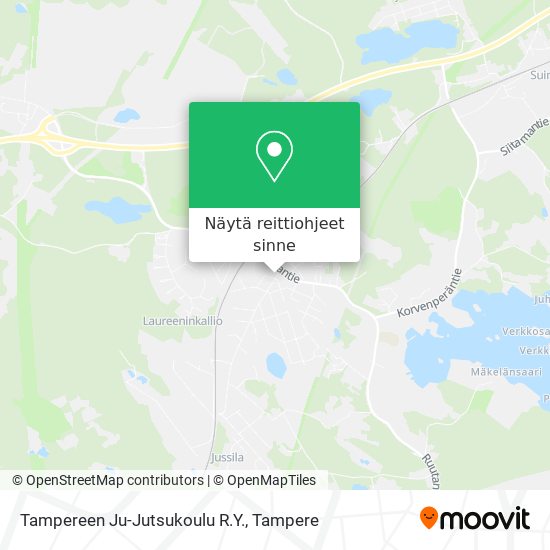 Tampereen Ju-Jutsukoulu R.Y. kartta