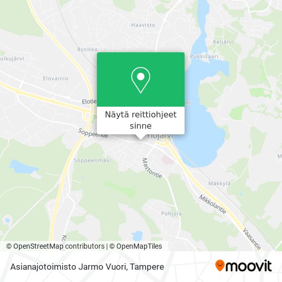 Asianajotoimisto Jarmo Vuori kartta