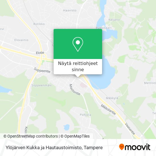 Ylöjärven Kukka ja Hautaustoimisto kartta