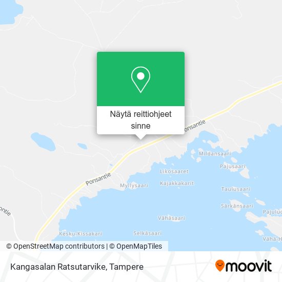 Kangasalan Ratsutarvike kartta