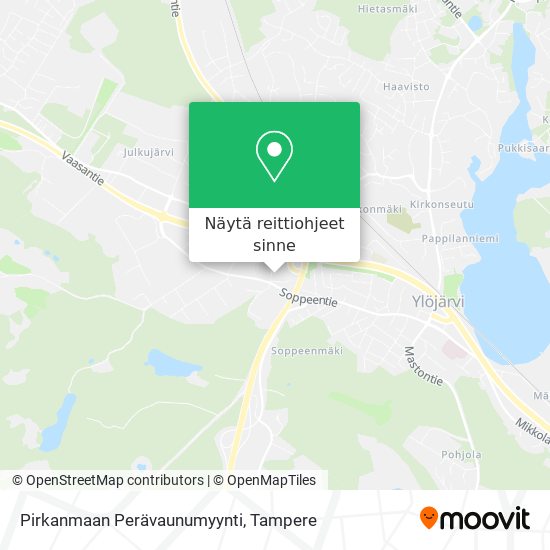 Pirkanmaan Perävaunumyynti kartta