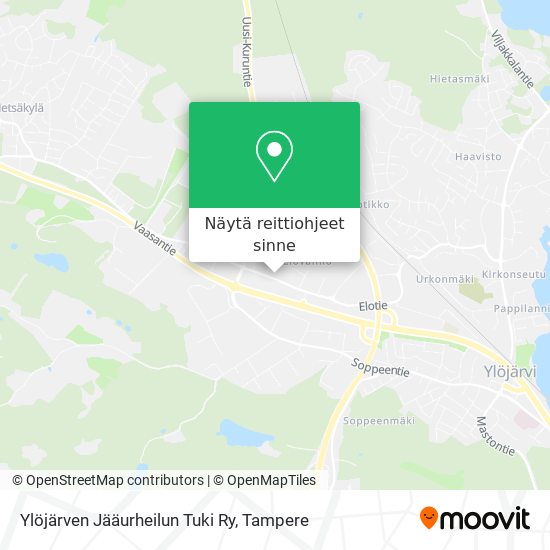 Ylöjärven Jääurheilun Tuki Ry kartta