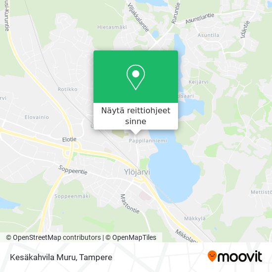 Kesäkahvila Muru kartta