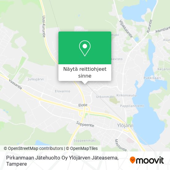 Pirkanmaan Jätehuolto Oy Ylöjärven Jäteasema kartta