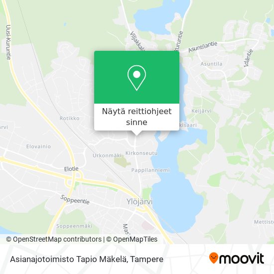 Asianajotoimisto Tapio Mäkelä kartta