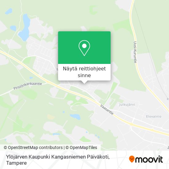 Ylöjärven Kaupunki Kangasniemen Päiväkoti kartta