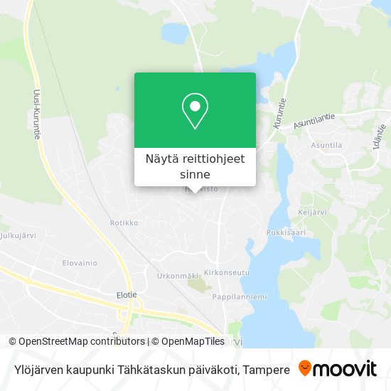 Ylöjärven kaupunki Tähkätaskun päiväkoti kartta