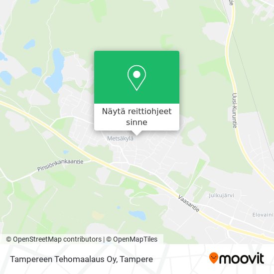 Tampereen Tehomaalaus Oy kartta