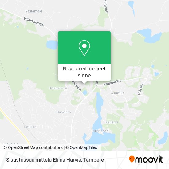 Sisustussuunnittelu Eliina Harvia kartta