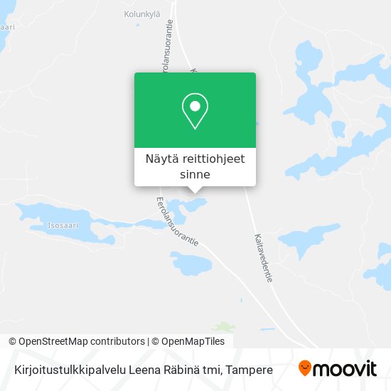 Kirjoitustulkkipalvelu Leena Räbinä tmi kartta