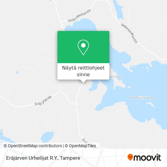 Eräjärven Urheilijat R.Y. kartta