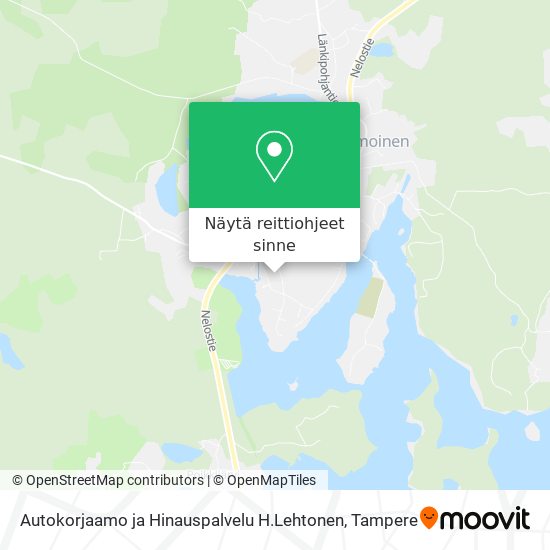 Autokorjaamo ja Hinauspalvelu H.Lehtonen kartta