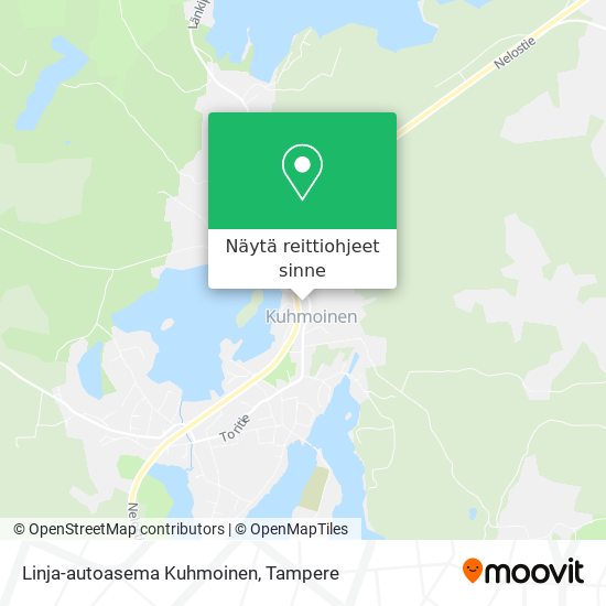Linja-autoasema Kuhmoinen kartta