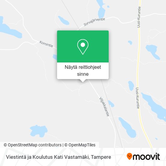 Viestintä ja Koulutus Kati Vastamäki kartta