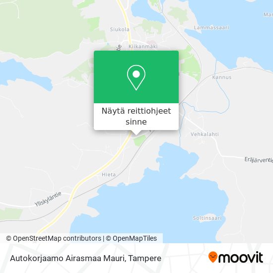Autokorjaamo Airasmaa Mauri kartta
