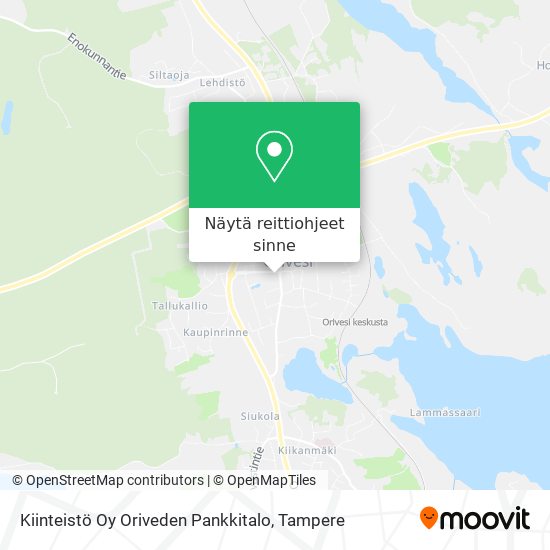 Kiinteistö Oy Oriveden Pankkitalo kartta