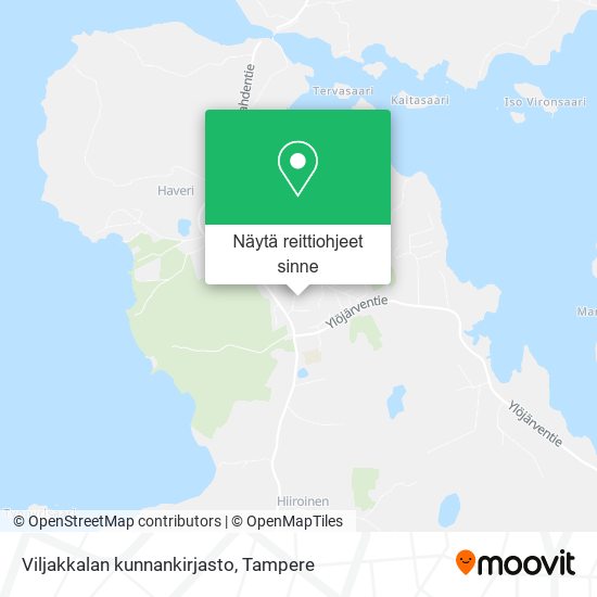 Viljakkalan kunnankirjasto kartta