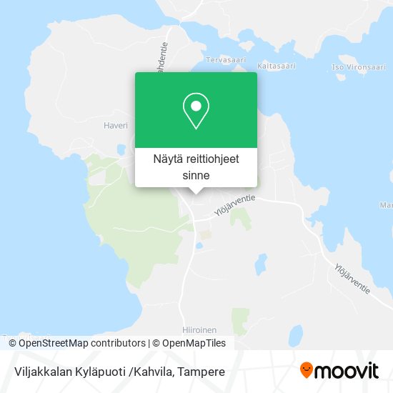 Viljakkalan Kyläpuoti /Kahvila kartta