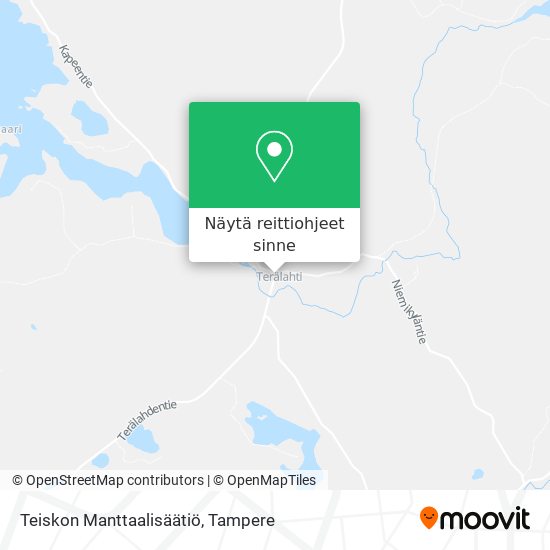 Teiskon Manttaalisäätiö kartta