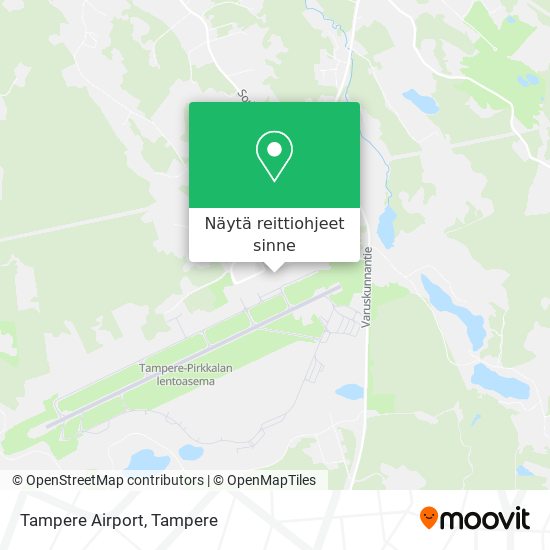 Tampere Airport kartta
