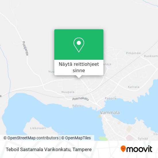 Teboil Sastamala Varikonkatu kartta