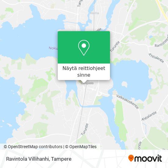 Ravintola Villihanhi kartta