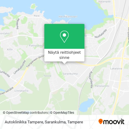 Autoklinikka Tampere, Sarankulma kartta