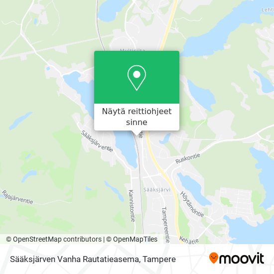 Sääksjärven Vanha Rautatieasema kartta