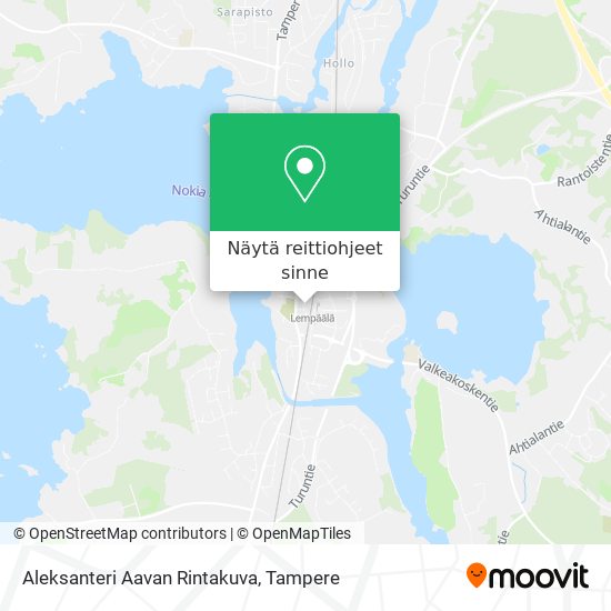 Aleksanteri Aavan Rintakuva kartta